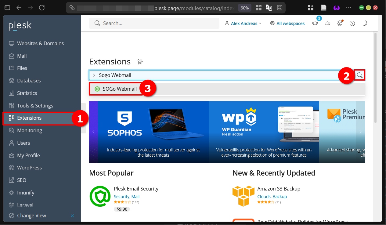 Panduan Install Ekstensi Sogo Webmail di Plesk Panel 4 Panduan Install Ekstensi Sogo Webmail di Plesk Panel