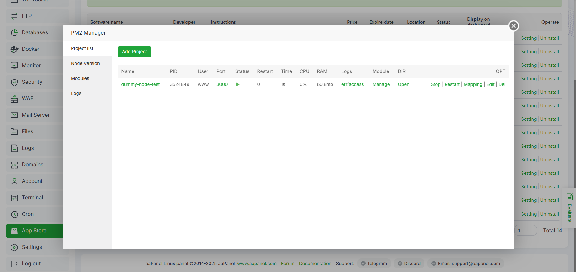 Cara Mengatur Composer & Node Package Manager di aaPanel 16 Cara Mengatur Composer & Node Package Manager di aaPanel 15