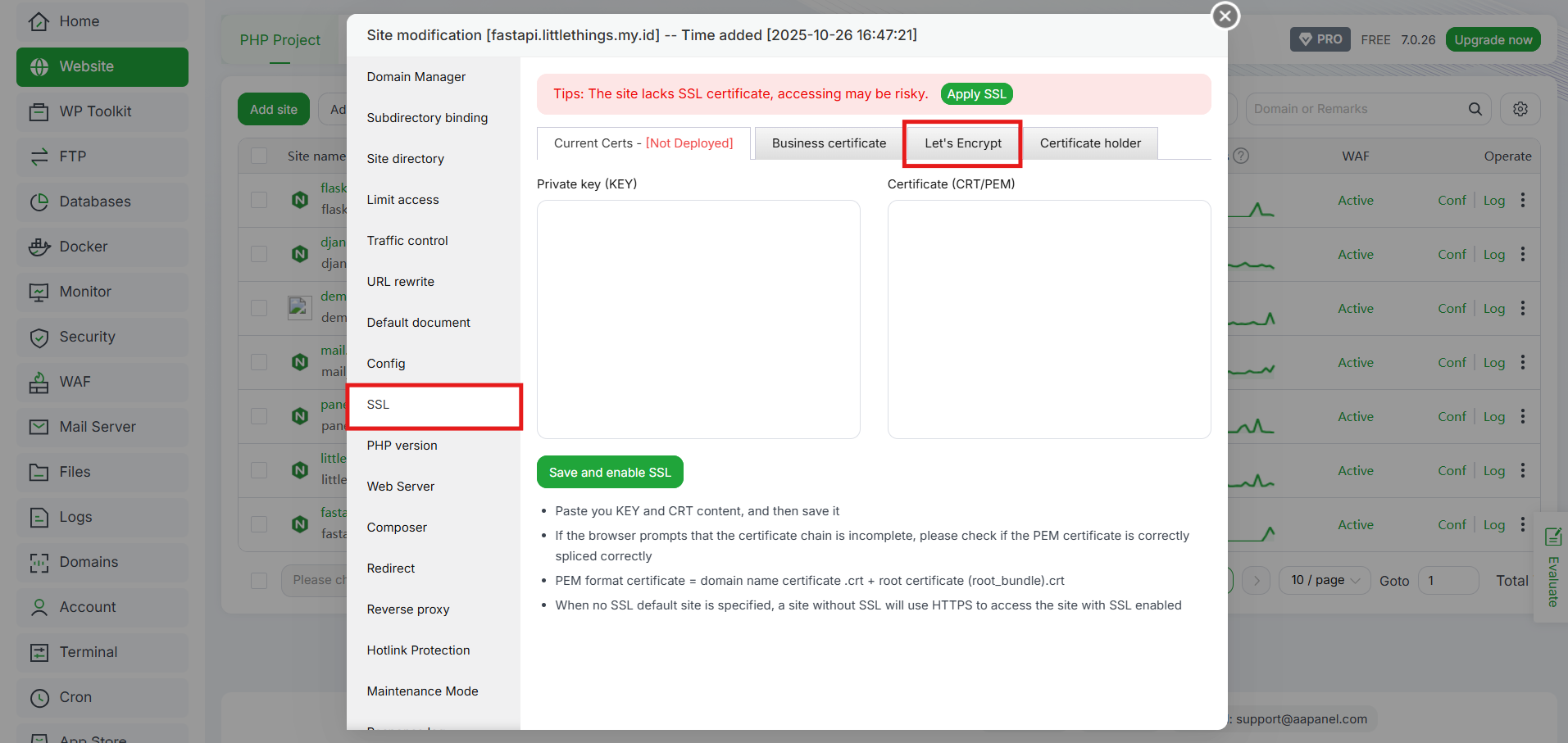 Cara Deploy Aplikasi FastAPI di aaPanel, Pemula Wajib Tahu! 14 Cara Deploy Aplikasi FastAPI di aaPanel, Pemula Wajib Tahu! 13