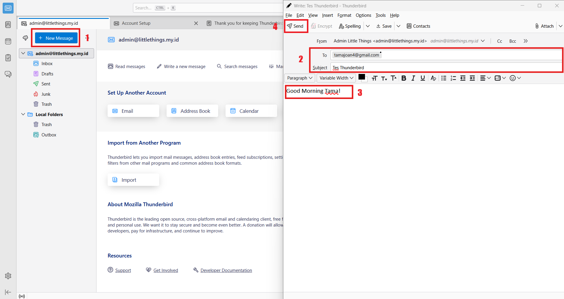 Cara Menghubungkan Mail Server aaPanel dengan Thunderbird 11 Cara Menghubungkan Mail Server aaPanel dengan Thunderbird 10