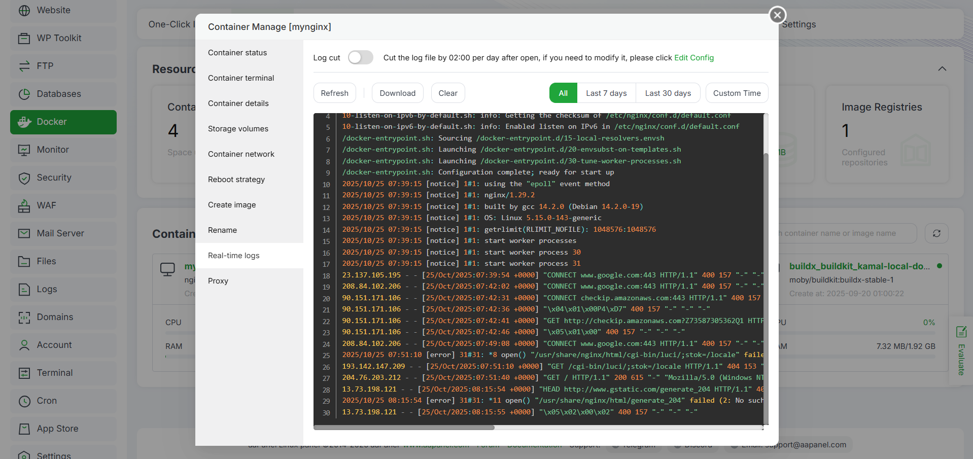Integrasi Docker dengan aaPanel: Deploy Container via GUI 8 Integrasi Docker dengan aaPanel: Deploy Container via GUI 7