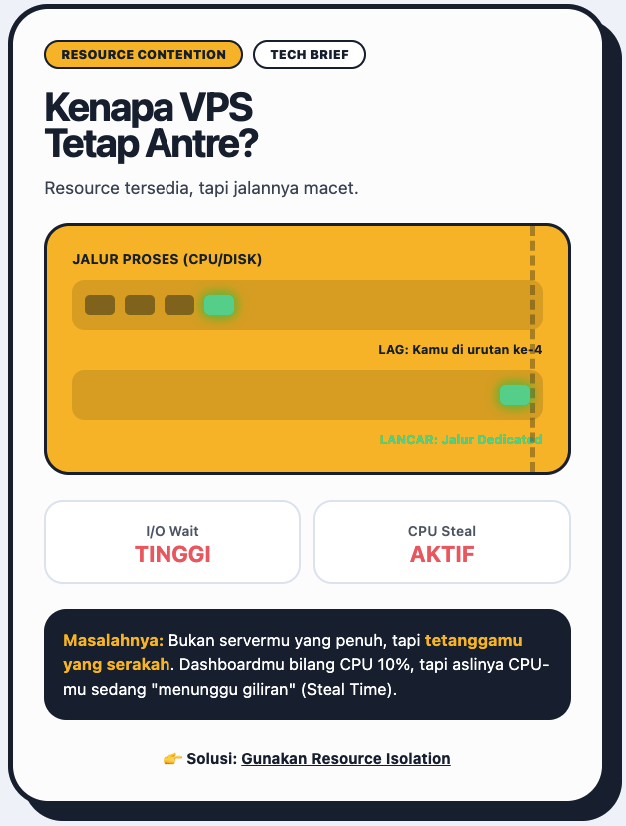 Resource Contention: Masalah Sunyi yang Bikin Performa VPS Sulit Diprediksi 2 Resource Contention