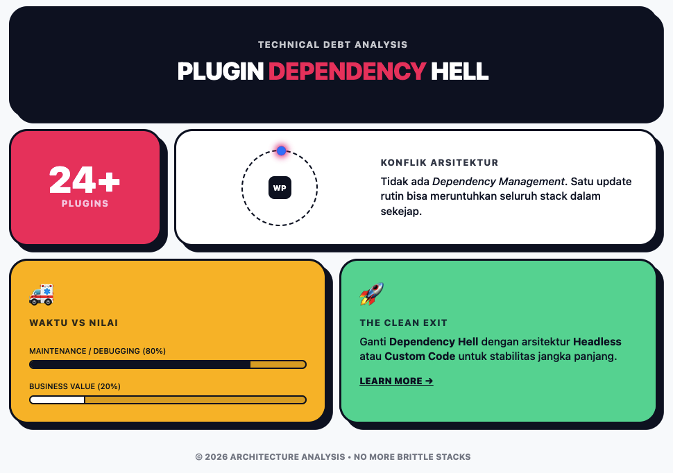Mengapa Infrastruktur WordPress Gagal: Analisis Teknis dan Solusi Headless yang Benar 3 Infrastruktur WordPress Gagal