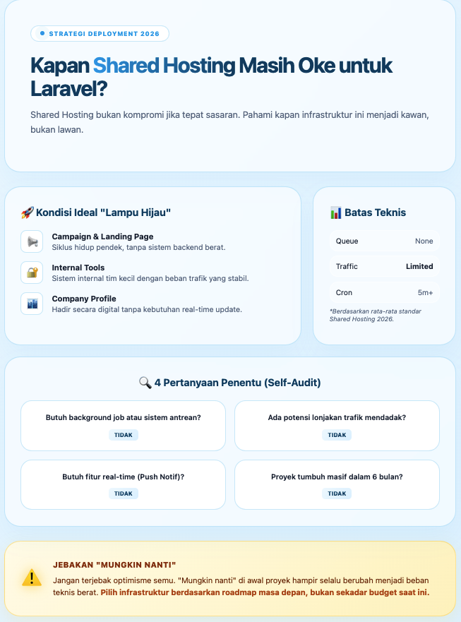 Shared Hosting untuk Laravel: Bisa Jalan, Tapi Sampai Kapan? 3 Shared Hosting untuk Laravel