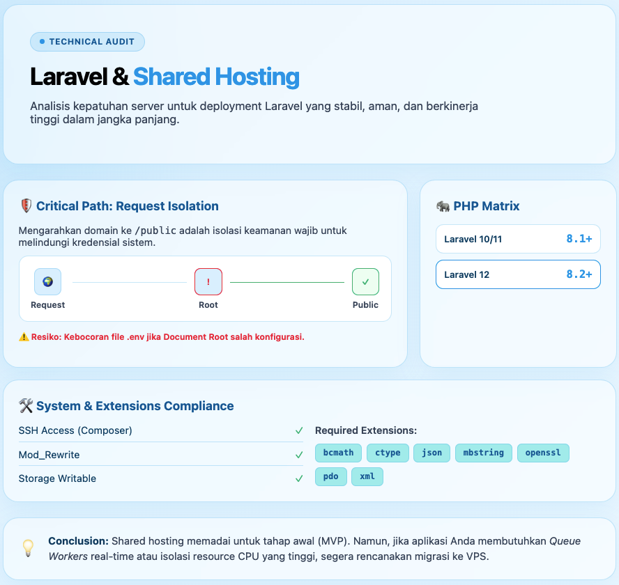 Shared Hosting untuk Laravel: Bisa Jalan, Tapi Sampai Kapan? 2 Shared Hosting untuk Laravel