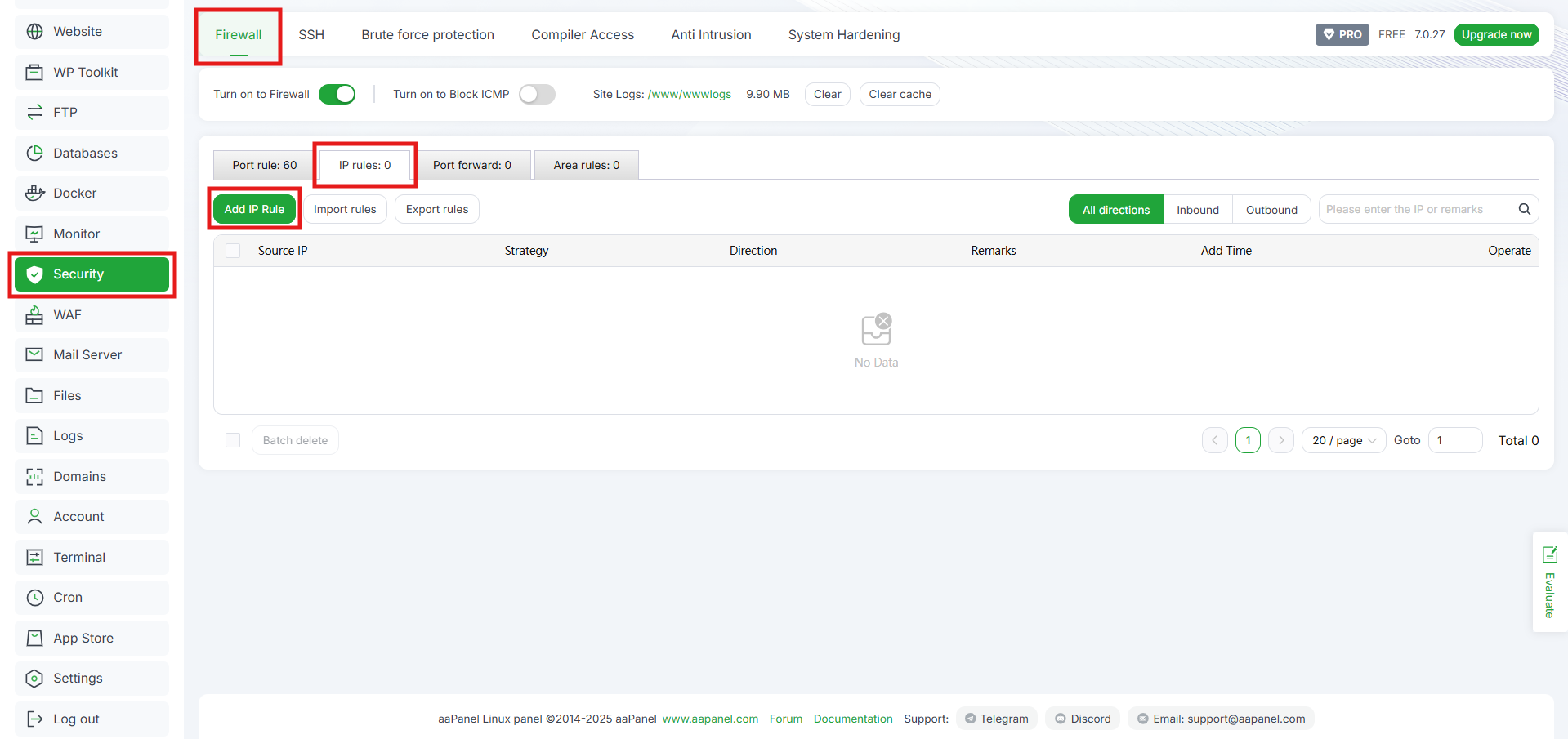 Cara Setup Auto Block IP di aaPanel, Cegah Brute Force! 3 Cara Setup Auto Block IP di aaPanel, Cegah Brute Force! 2