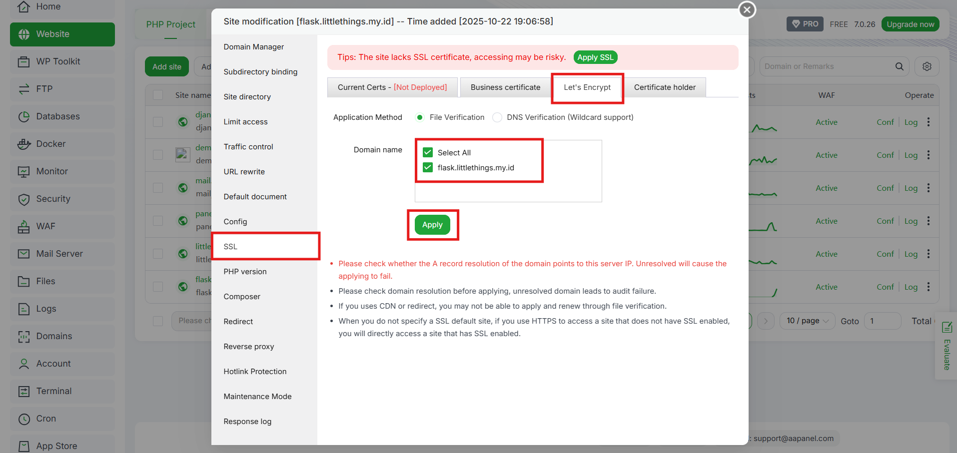 5 Cara Deploy Aplikasi Flask di aaPanel, Kamu Wajib Tahu! 12 5 Cara Deploy Aplikasi Flask di aaPanel, Kamu Wajib Tahu! 11