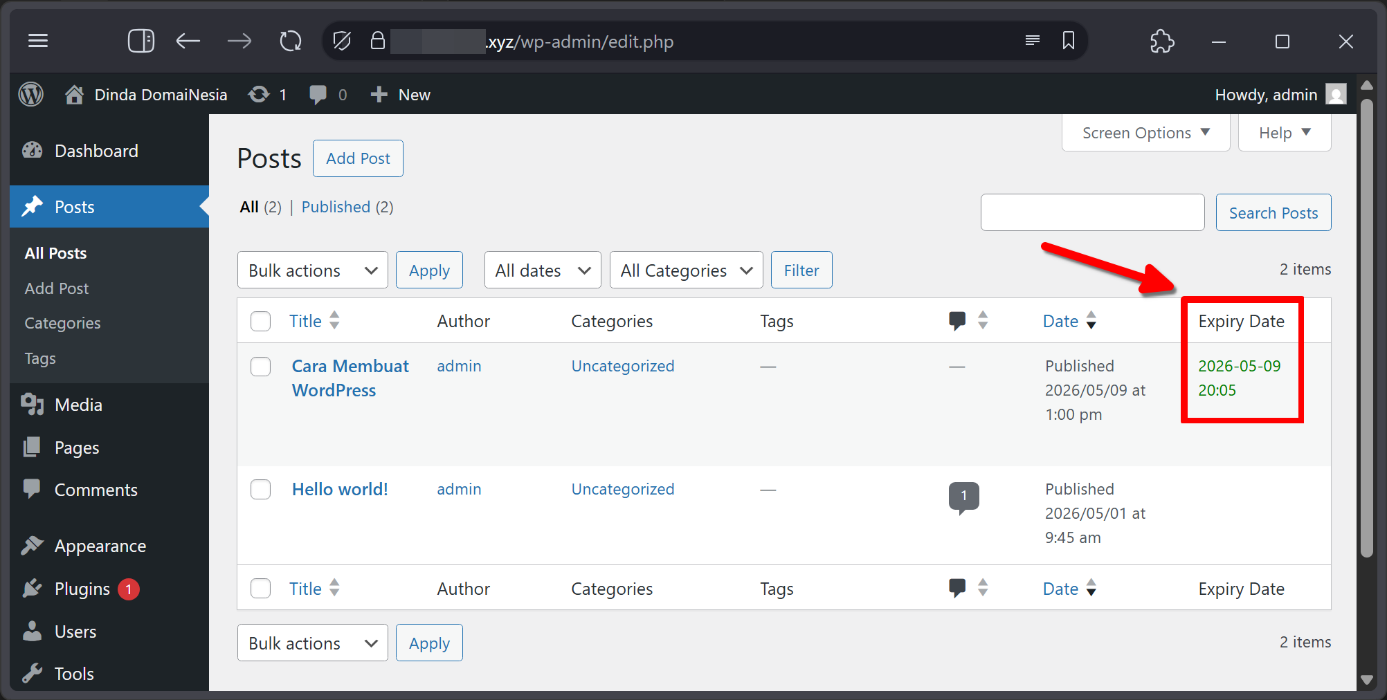 Cara Buat Post Sementara Atau Temporary Post di Wordpress 11 Cara Buat Post Sementara Atau Temporary Post di WordPress