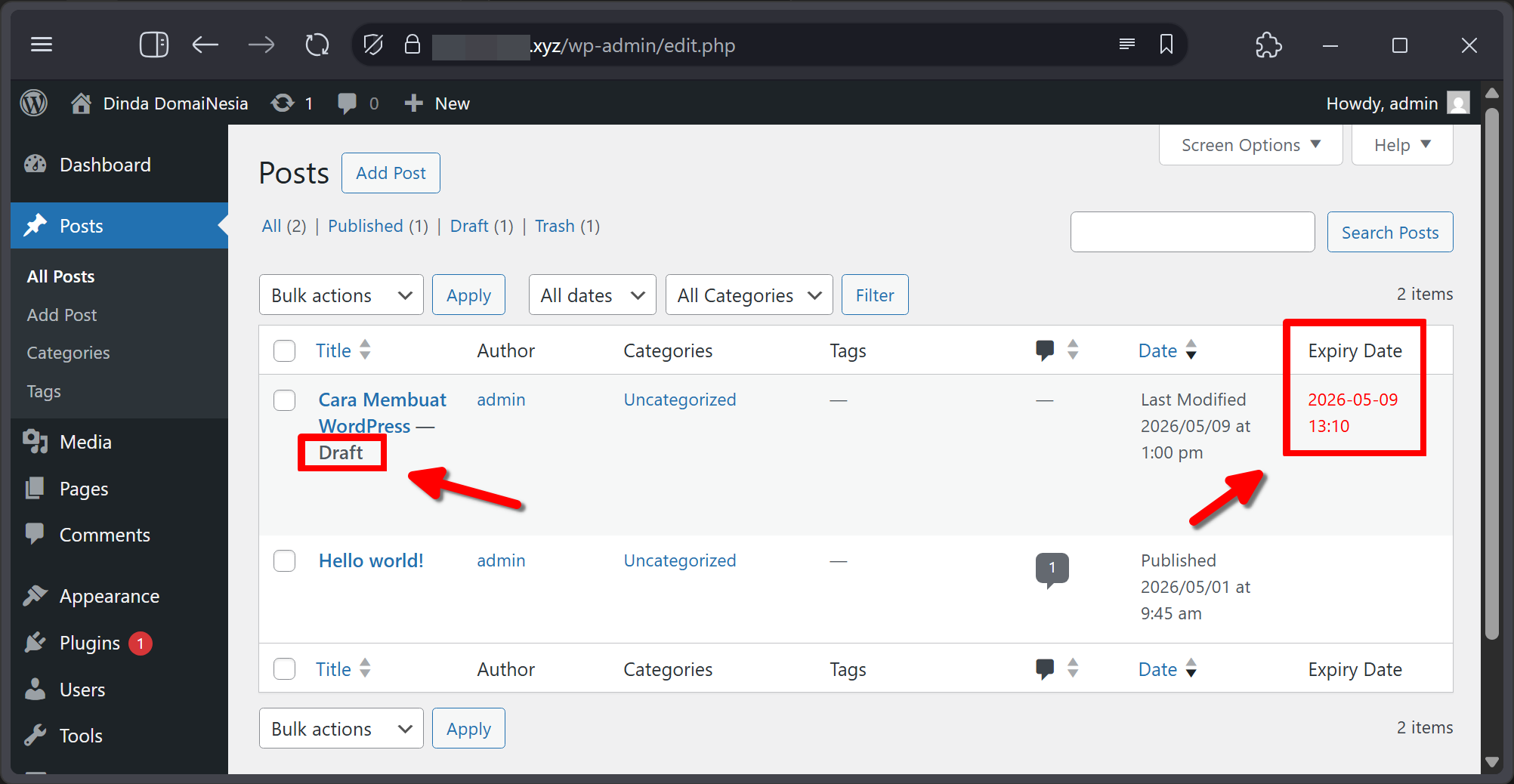 Cara Buat Post Sementara Atau Temporary Post di Wordpress 12 Cara Buat Post Sementara Atau Temporary Post di WordPress