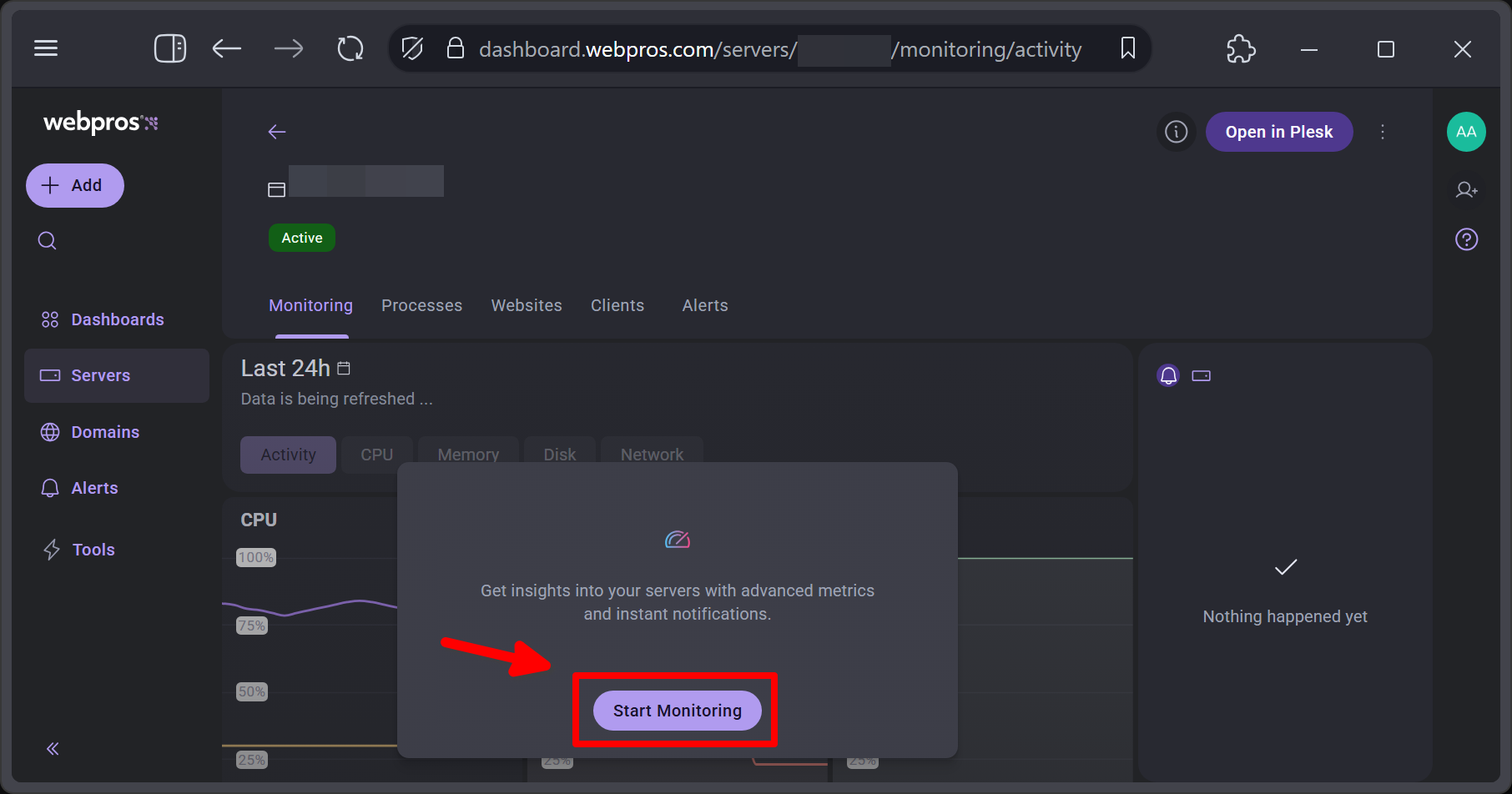 Cara Lihat Trafik Domain & Hardware di Plesk Panel Via GUI 14 Cara Lihat Trafik Domain & Hardware di Plesk Panel Via GUI
