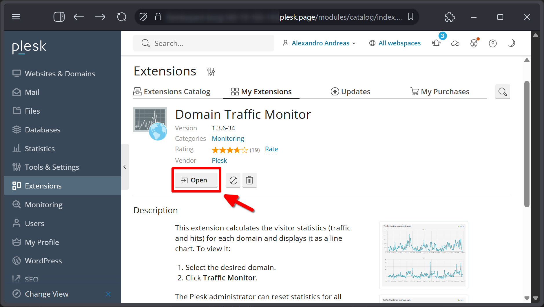Cara Lihat Trafik Domain & Hardware di Plesk Panel Via GUI 6 Cara Lihat Trafik Domain & Hardware di Plesk Panel Via GUI