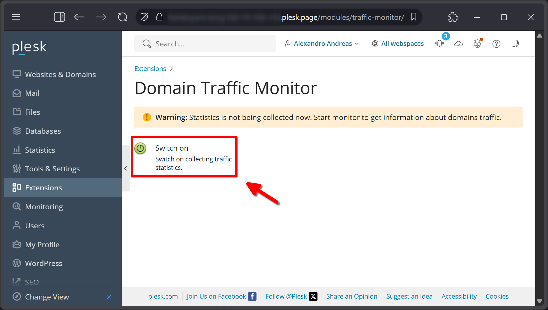 Cara Lihat Trafik Domain & Hardware di Plesk Panel Via GUI 7 Cara Lihat Trafik Domain & Hardware di Plesk Panel Via GUI