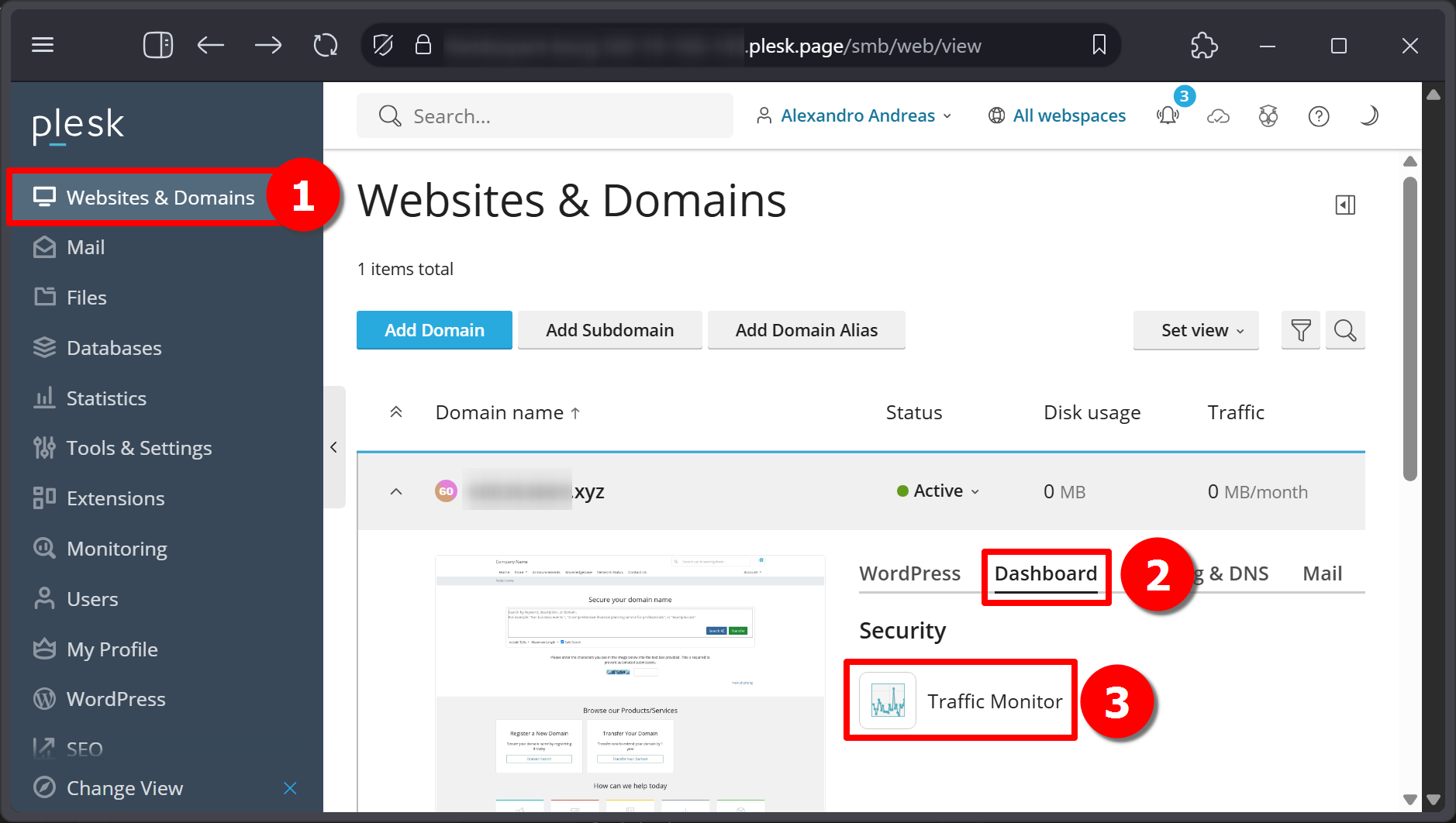 Cara Lihat Trafik Domain & Hardware di Plesk Panel Via GUI 8 Cara Lihat Trafik Domain & Hardware di Plesk Panel Via GUI