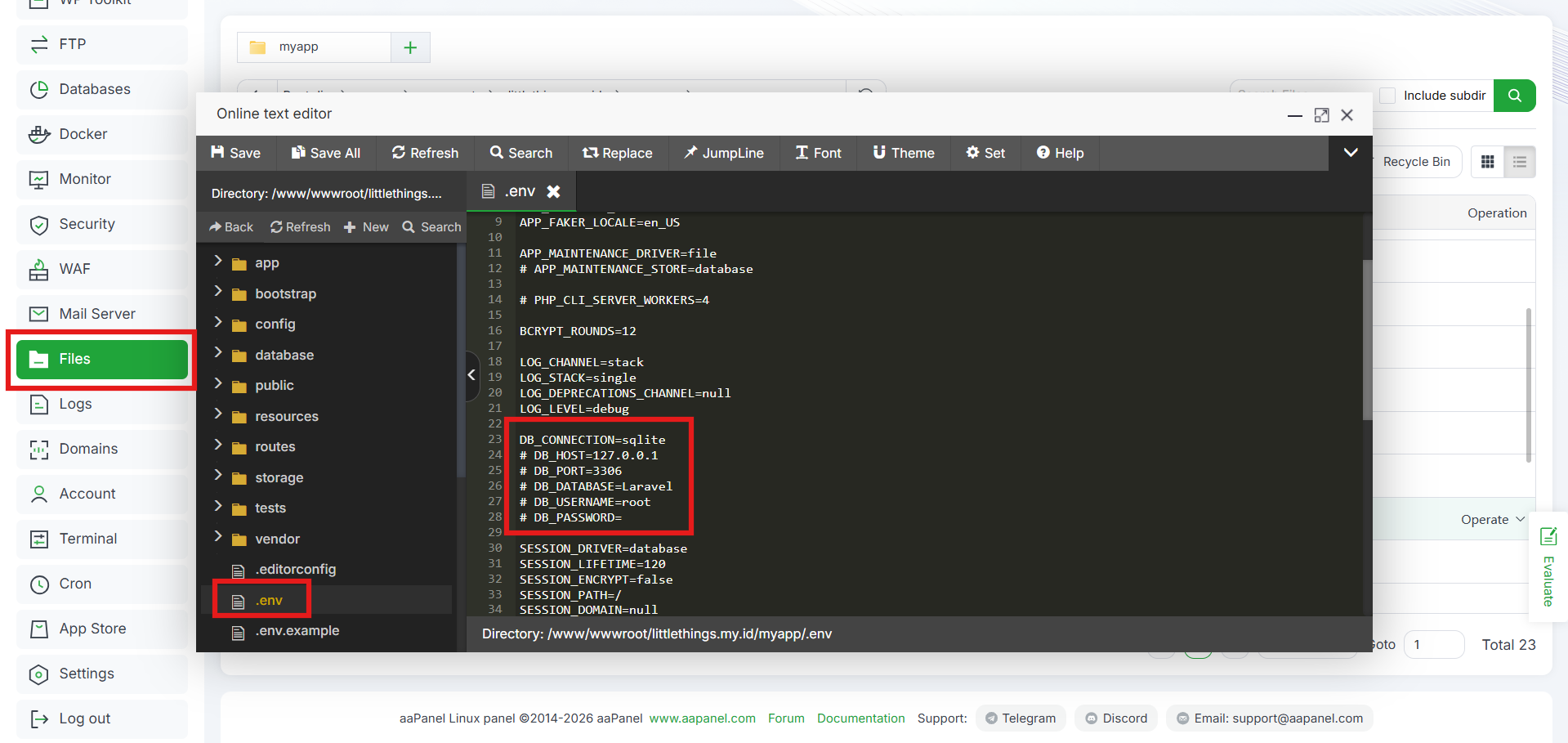 Tutorial Cara Instal Laravel di aaPanel, Pemula Wajib Tahu! 14 Tutorial Cara Instal Laravel di aaPanel, Pemula Wajib Tahu! 13