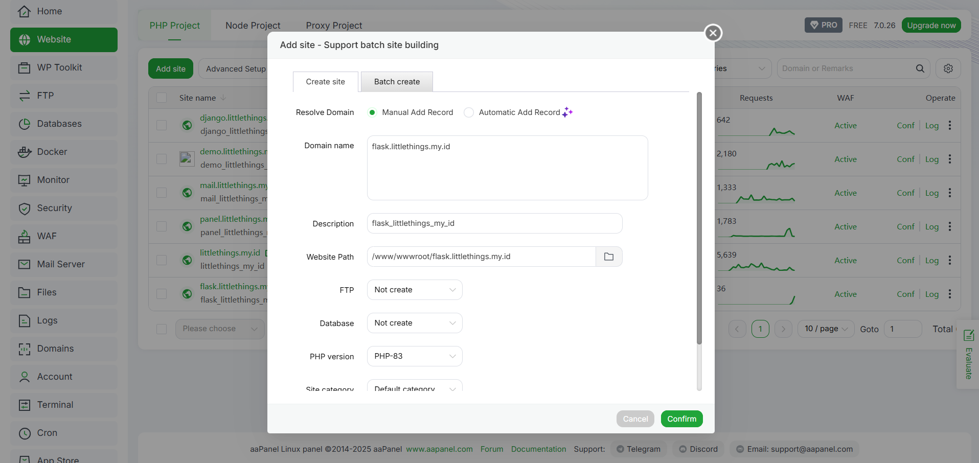 5 Cara Deploy Aplikasi Flask di aaPanel, Kamu Wajib Tahu! 8 5 Cara Deploy Aplikasi Flask di aaPanel, Kamu Wajib Tahu! 7