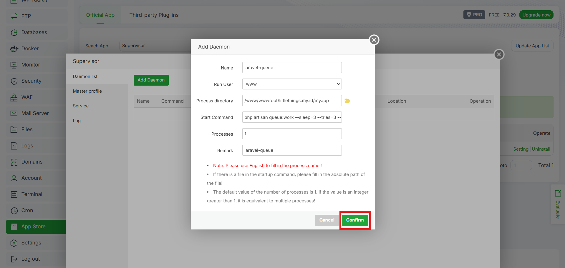Tutorial Cara Instal Laravel di aaPanel, Pemula Wajib Tahu! 17 Tutorial Cara Instal Laravel di aaPanel, Pemula Wajib Tahu! 16