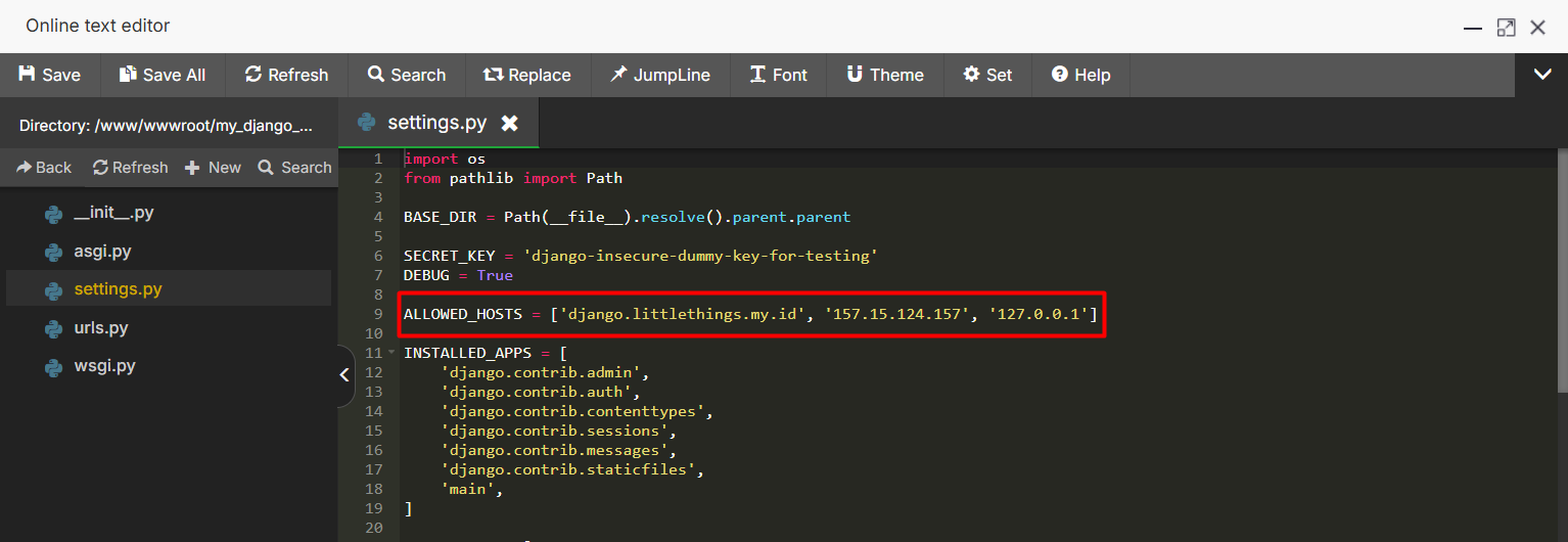 Panduan 9 Cara Deploy Aplikasi Django di aaPanel, Terbaru! 8 Panduan 9 Cara Deploy Aplikasi Django di aaPanel, Terbaru! 7