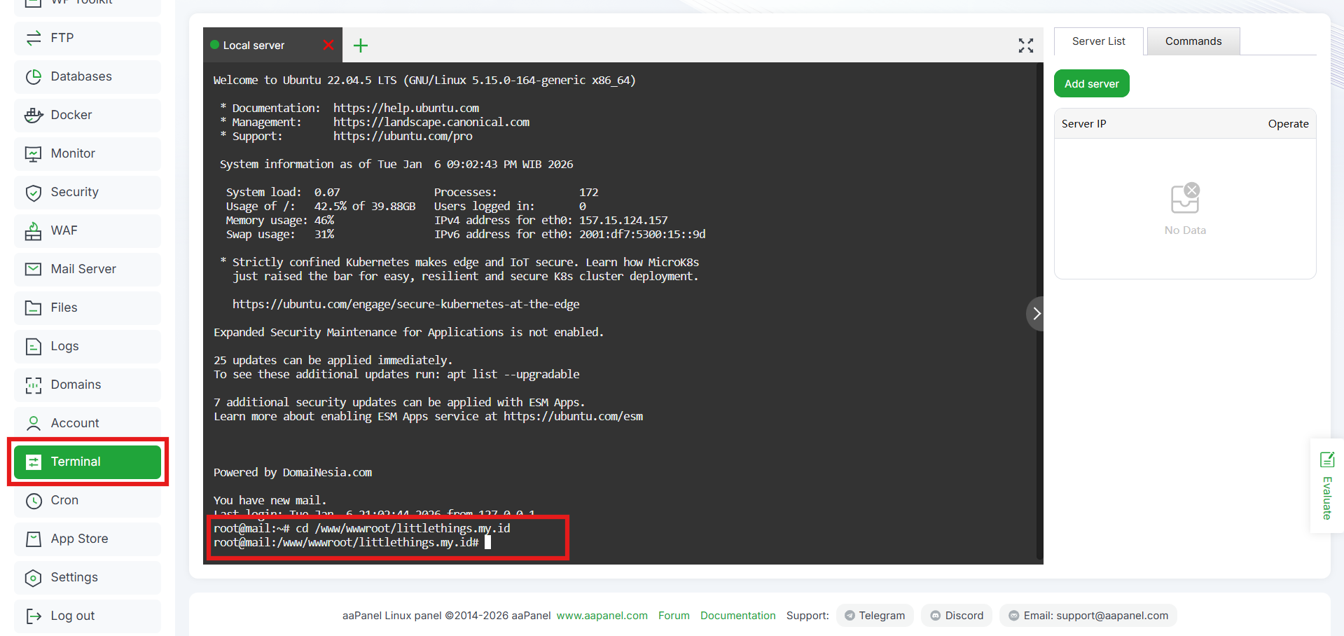 Tutorial Cara Instal Laravel di aaPanel, Pemula Wajib Tahu! 8 Tutorial Cara Instal Laravel di aaPanel, Pemula Wajib Tahu! 7