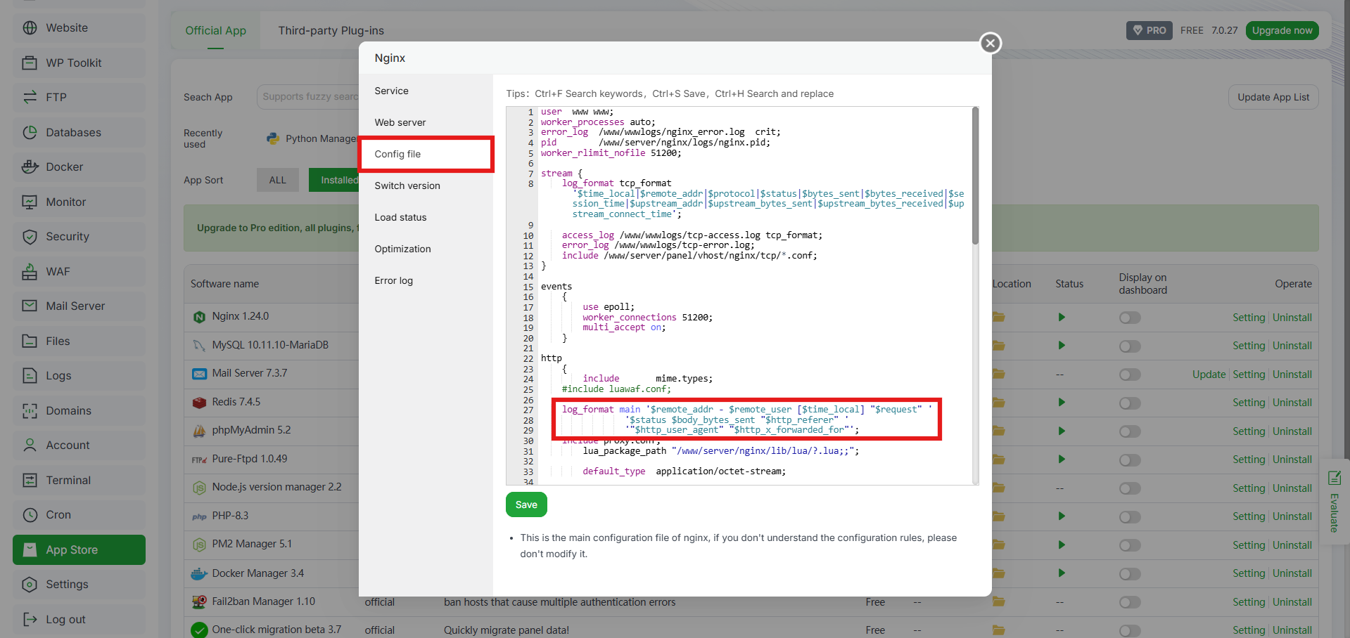 4 Cara Melihat dan Mengatur Access Log Web Server di aaPanel 9 4 Cara Melihat dan Mengatur Access Log Web Server di aaPanel 8
