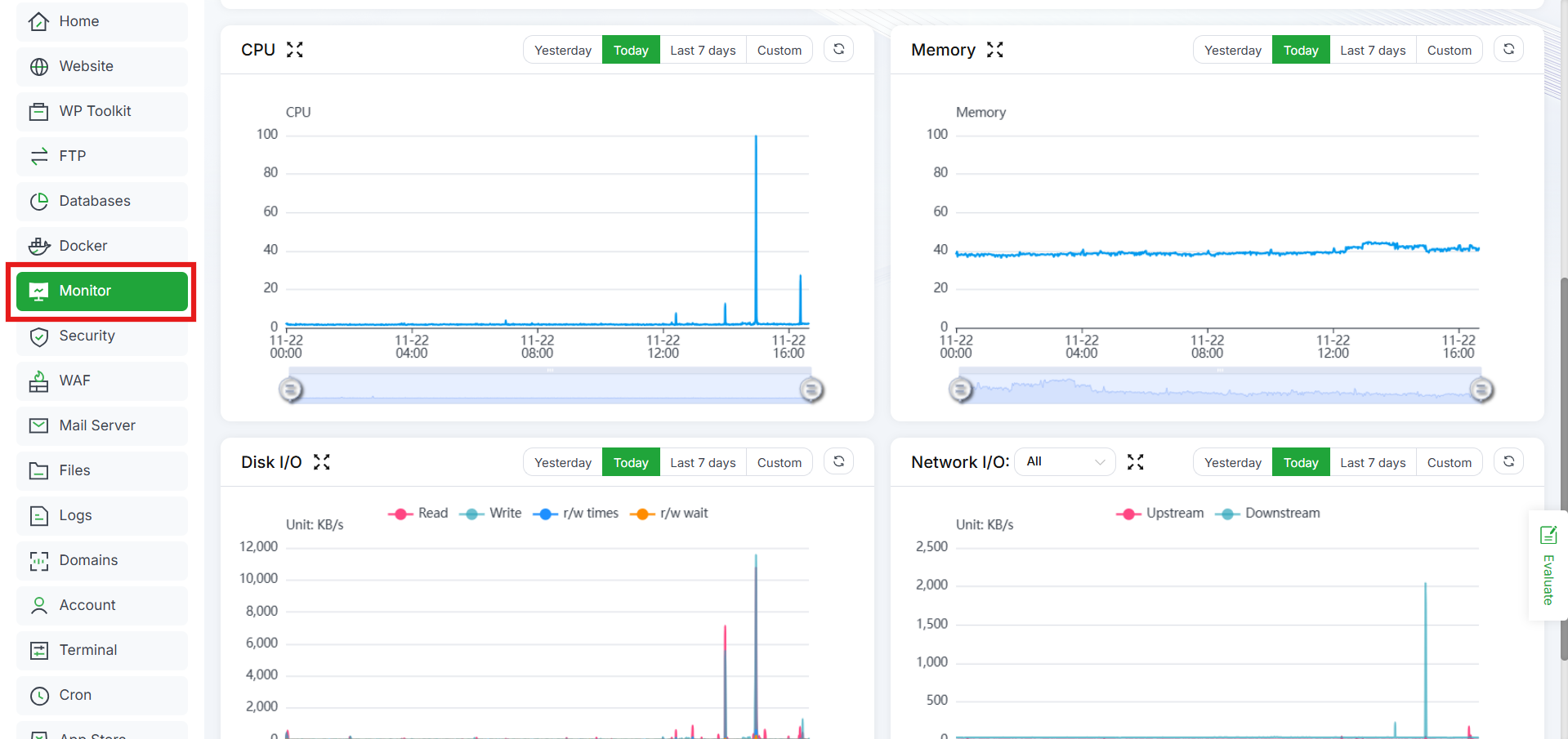2 Cara Monitoring Trafik Jaringan dan Bandwidth di aaPanel 4 2 Cara Monitoring Trafik Jaringan dan Bandwidth di aaPanel 3
