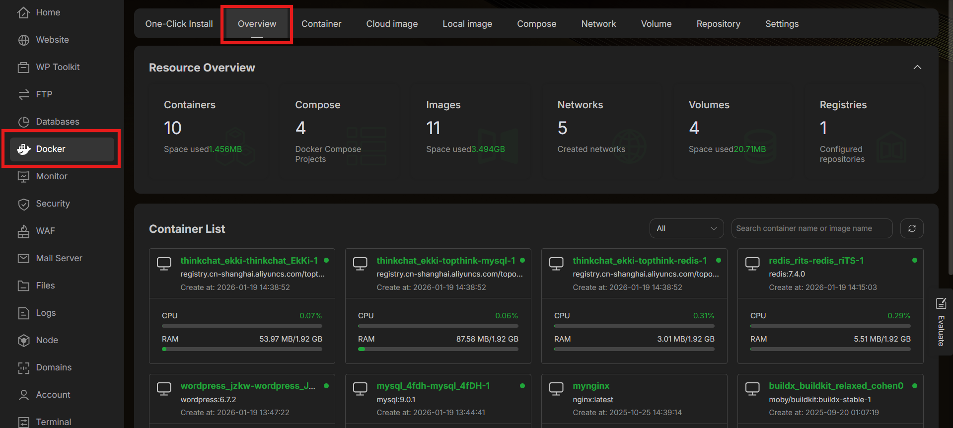 Mengenal 9 Menu Docker di aaPanel: Fungsi dan Cara Pakainya 3 Mengenal 9 Menu Docker di aaPanel: Fungsi dan Cara Pakainya 3