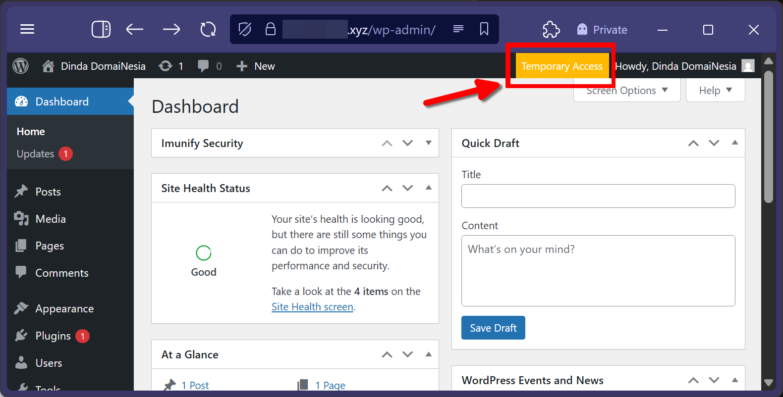 Panduan Akun Sementara Atau Temporary Account di Wordpress 8 Panduan Akun Sementara Atau Temporary Account di WordPress