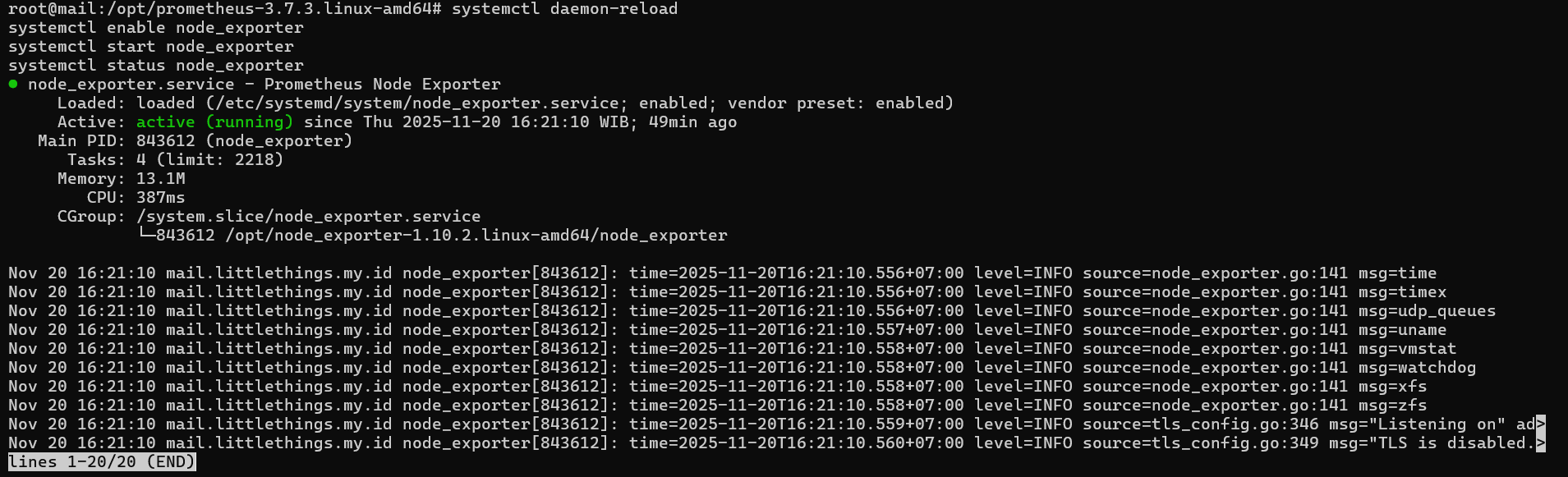 Monitoring Server Linux dengan Prometheus dan Node Exporter 4 Monitoring Server Linux dengan Prometheus dan Node Exporter 3