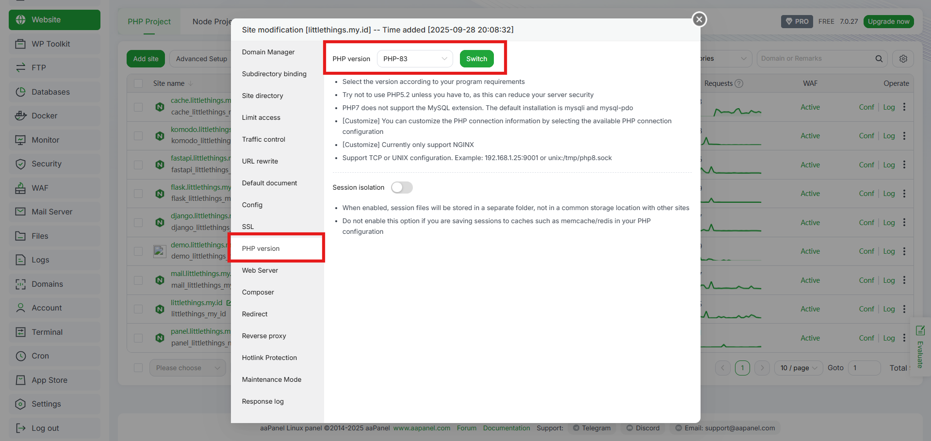 5 Cara Mudah Membaca dan Analisis Error Log PHP di aaPanel 9 5 Cara Mudah Membaca dan Analisis Error Log PHP di aaPanel 8