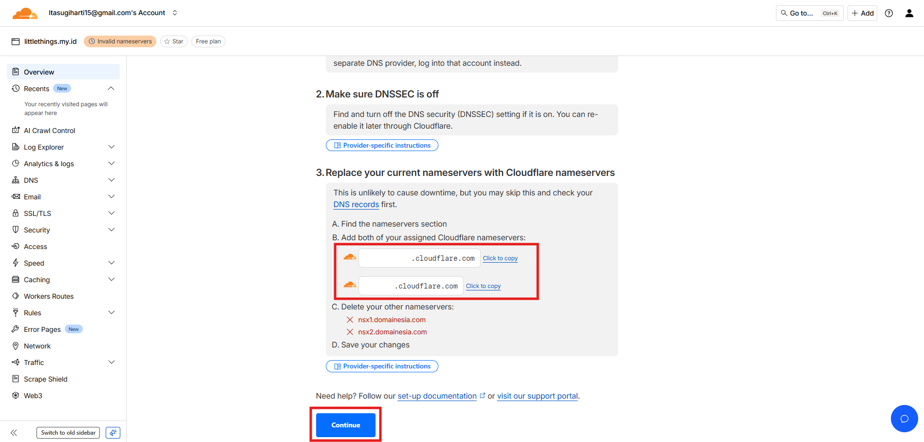 Cara Mengaktifkan Cloudflare CDN di aaPanel untuk Website 5 Cara Mengaktifkan Cloudflare CDN di aaPanel untuk Website 4