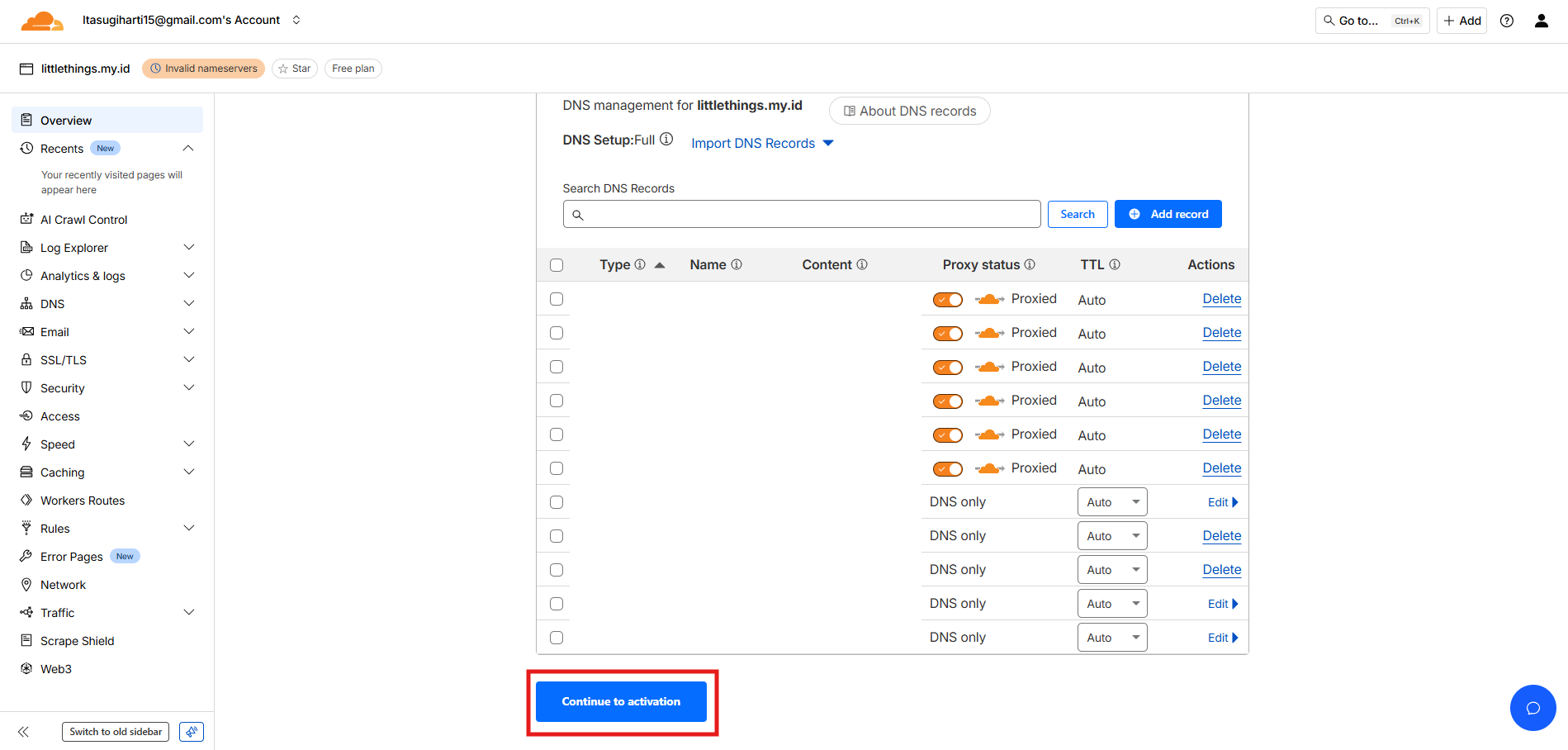 Cara Mengaktifkan Cloudflare CDN di aaPanel untuk Website 4 Cara Mengaktifkan Cloudflare CDN di aaPanel untuk Website 3