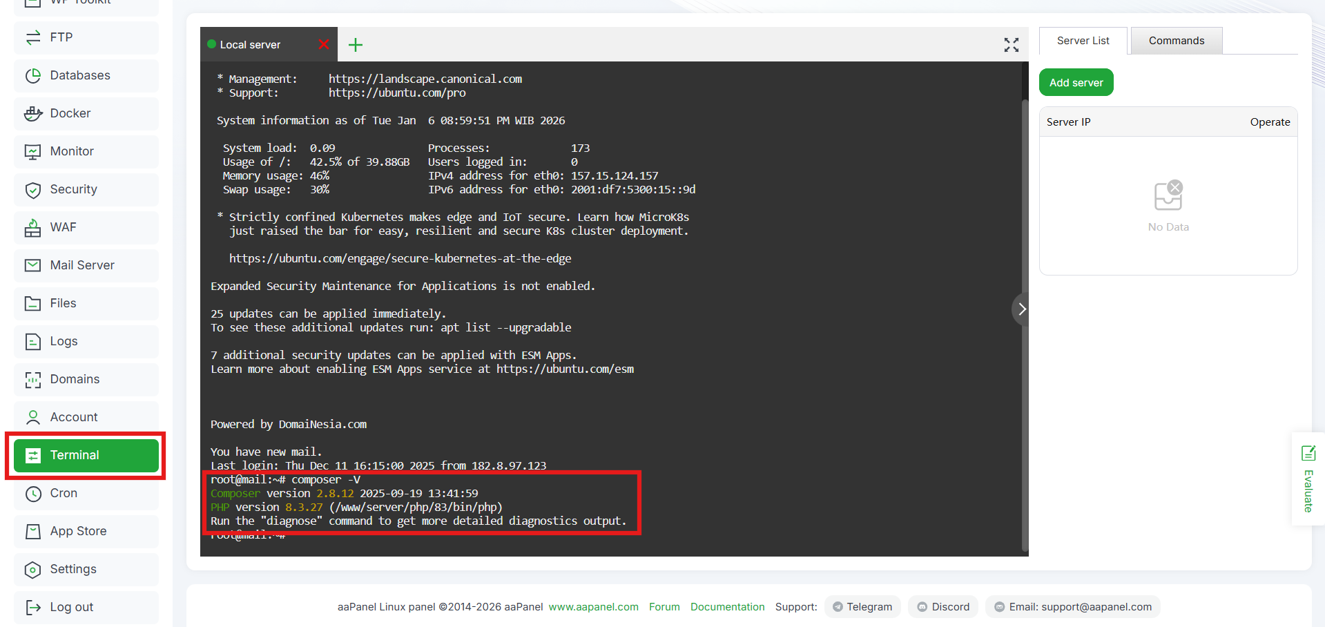 Tutorial Cara Instal Laravel di aaPanel, Pemula Wajib Tahu! 7 Tutorial Cara Instal Laravel di aaPanel, Pemula Wajib Tahu! 6