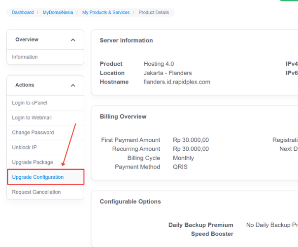 Cara Aktivasi Speed Booster di Hosting DomaiNesia 4 Aktivasi Speed Booster