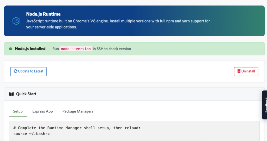 Cara Install Nodejs di Hosting cPanel: Panduan Lengkap untuk Pemula 5 Install Nodejs di hosting