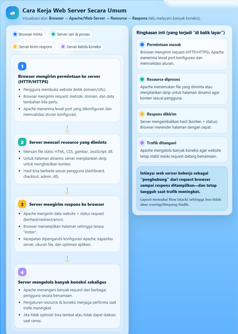 Apache Web Server: Konsep Dasar dan Cara Kerja 2 Apache Web Server
