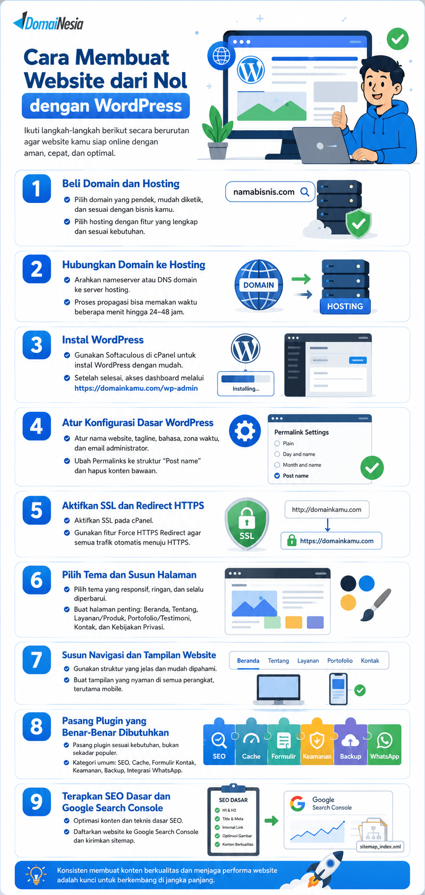 Cara Membuat Website dari Nol dengan WordPress