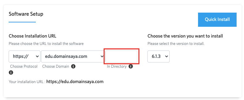 Cara Membuat Website dengan Joomla untuk Pemula 7 Pengaturan In Directory Joomla pada Softaculous.