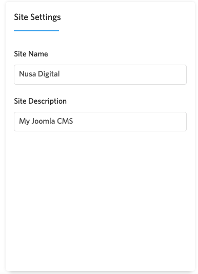 Cara Membuat Website dengan Joomla untuk Pemula 8 Mengatur Site Name Joomla melalui Softaculous.