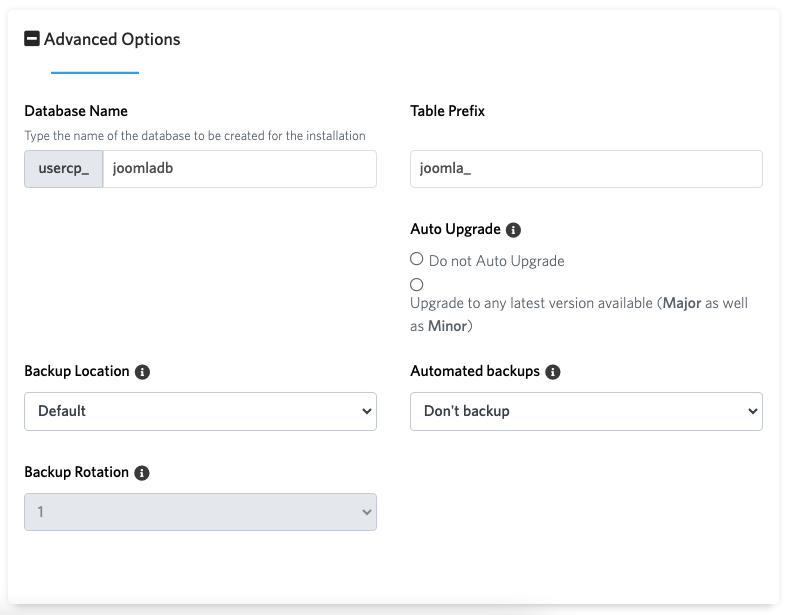 Cara Membuat Website dengan Joomla untuk Pemula 10 Advanced Options Joomla pada Softaculous.