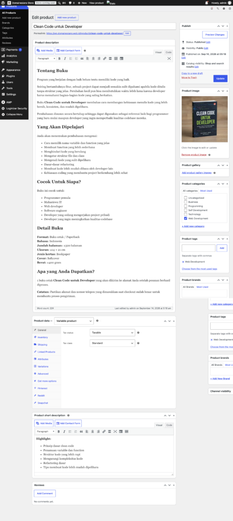 Cara Membuat Website Ecommerce dengan WordPress dan WooCommerce 18 Cara Membuat Website Ecommerce dengan WordPress dan WooCommerce 13