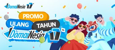 Rayakan Ulang Tahun DomaiNesia ke-17! Promo Domain Rp1.700 dan Diskon Hosting 1
